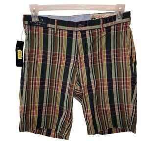 New Polo Ralph Lauren Shorts Mens 30 x 9 Plaid Striped Indian MSRP $89
